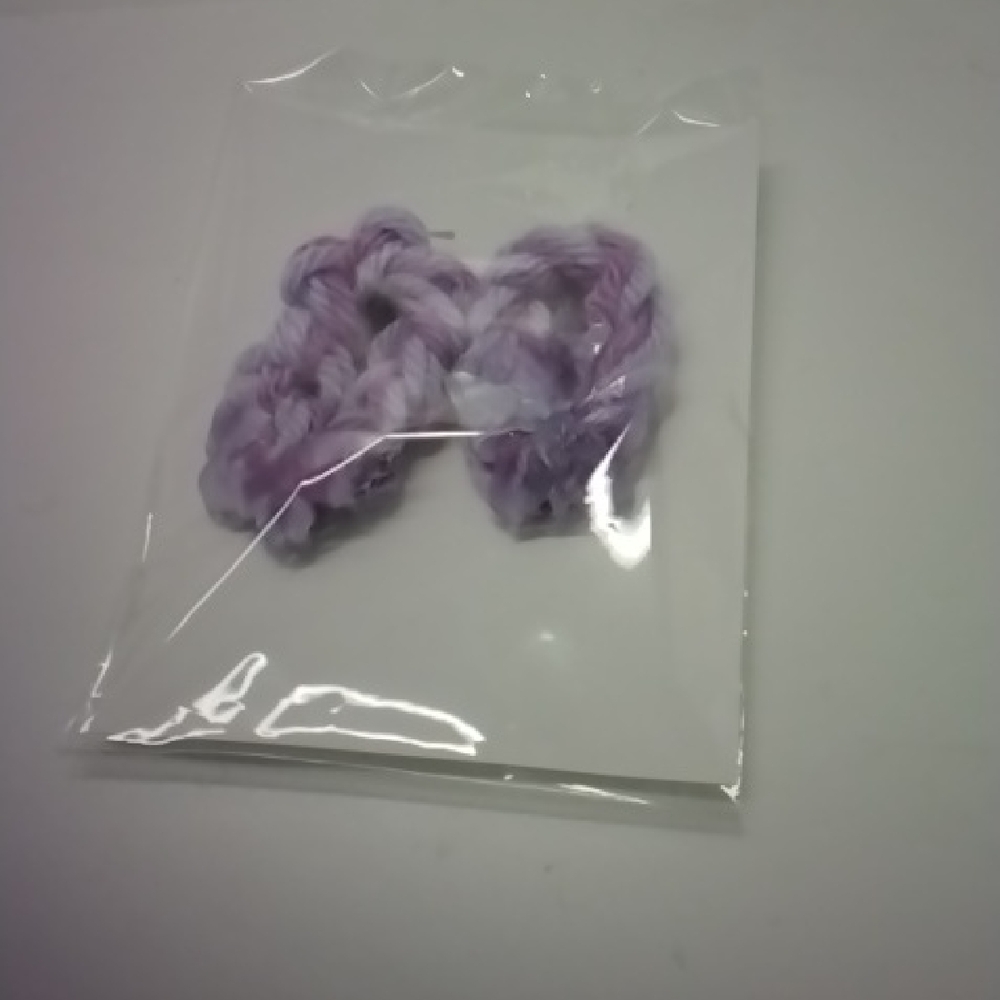 Lorena Espinoza Design Purple Earrings